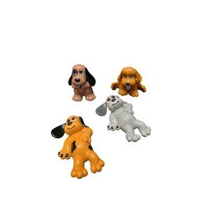 Vintage Tonka 1984 Pound Puppies Lot of 4 Dog Toys